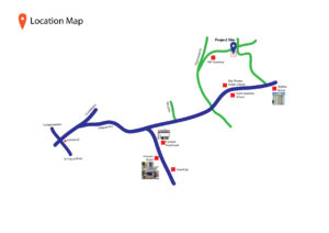 Residential villa project location map